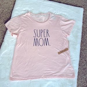 NWT Rae Dunn XL Super Mom T-shirt